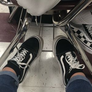 Black old school vans